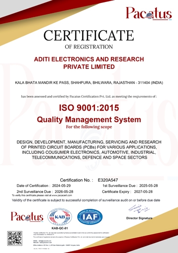 Quality management certification